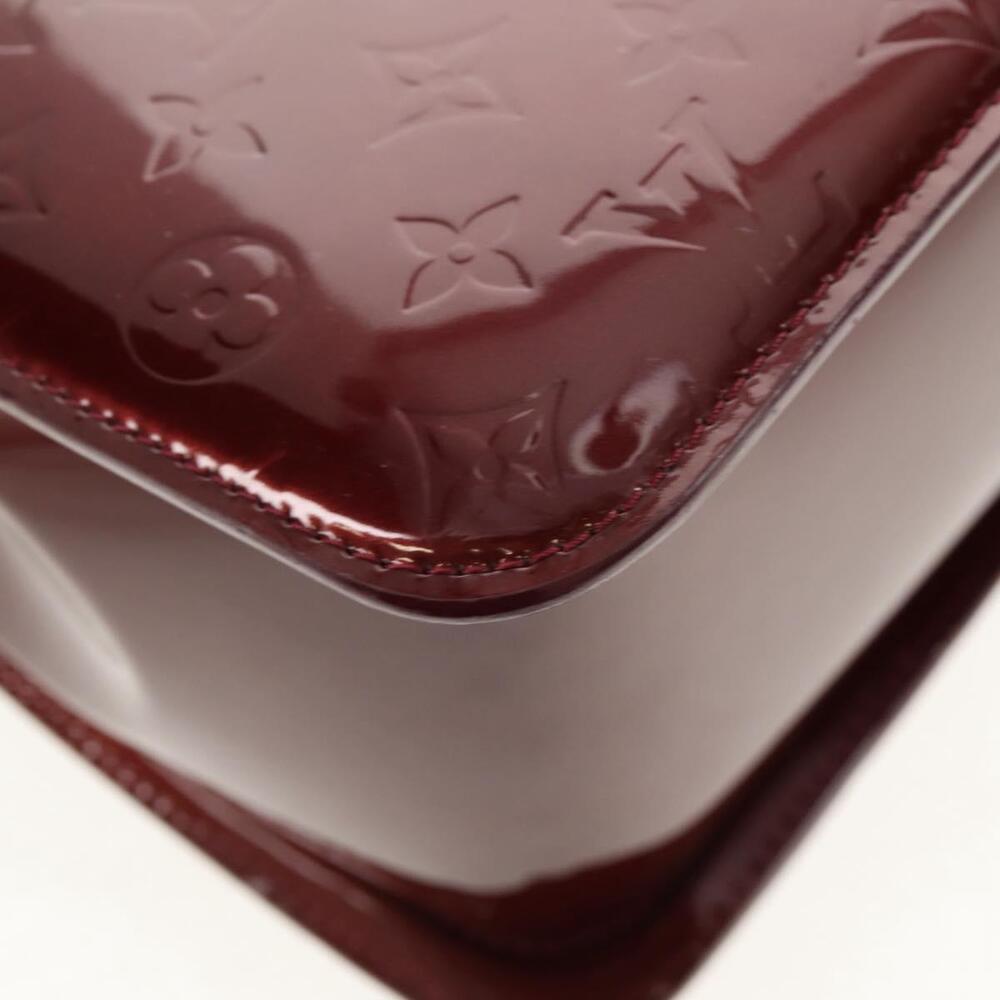 LOUIS VUITTON Monogram Vernis Romaine Hand Bag Rouge Favist M91393 Auth 151670AV - Picture 15 of 16